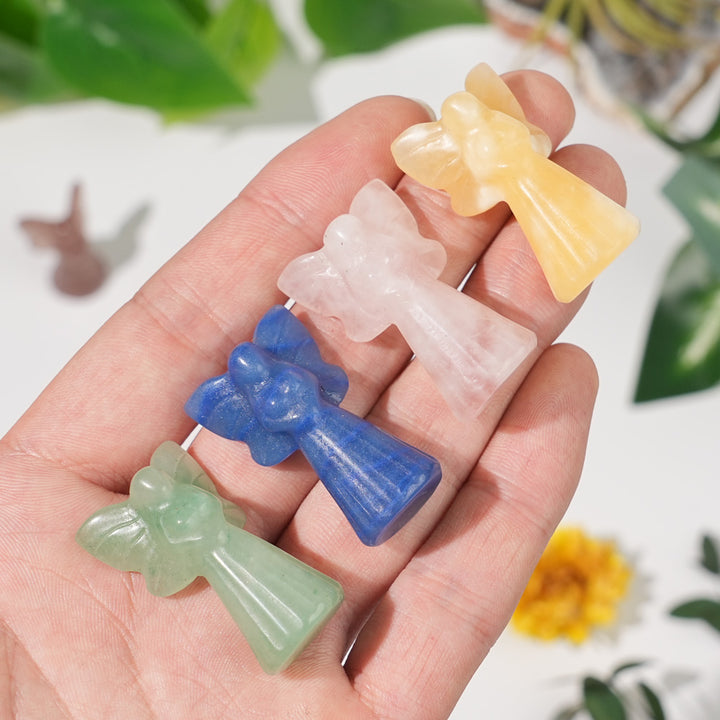 Natural Crystal Carving Mini Fairy