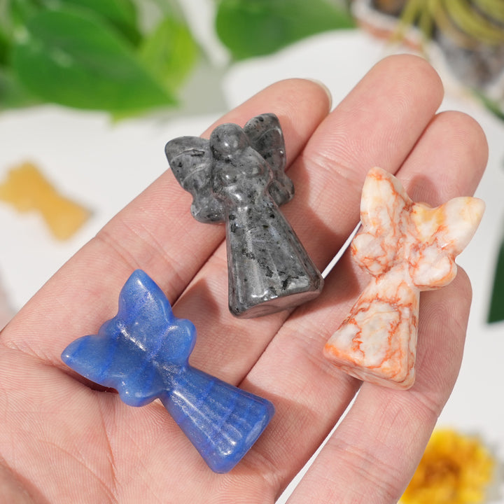 Natural Crystal Carving Mini Fairy