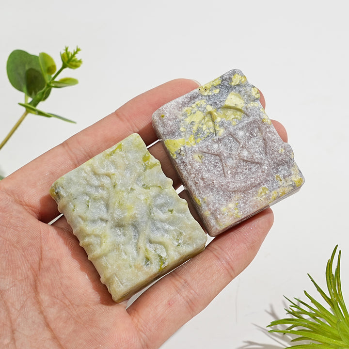 Natural Crystal Carving Magic Book