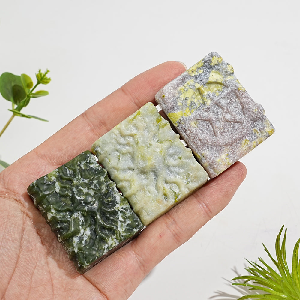 Natural Crystal Carving Magic Book