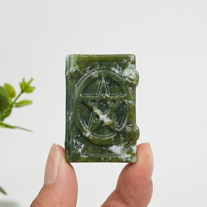 Natural Crystal Carving Magic Book