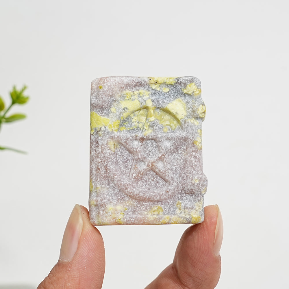 Natural Crystal Carving Magic Book