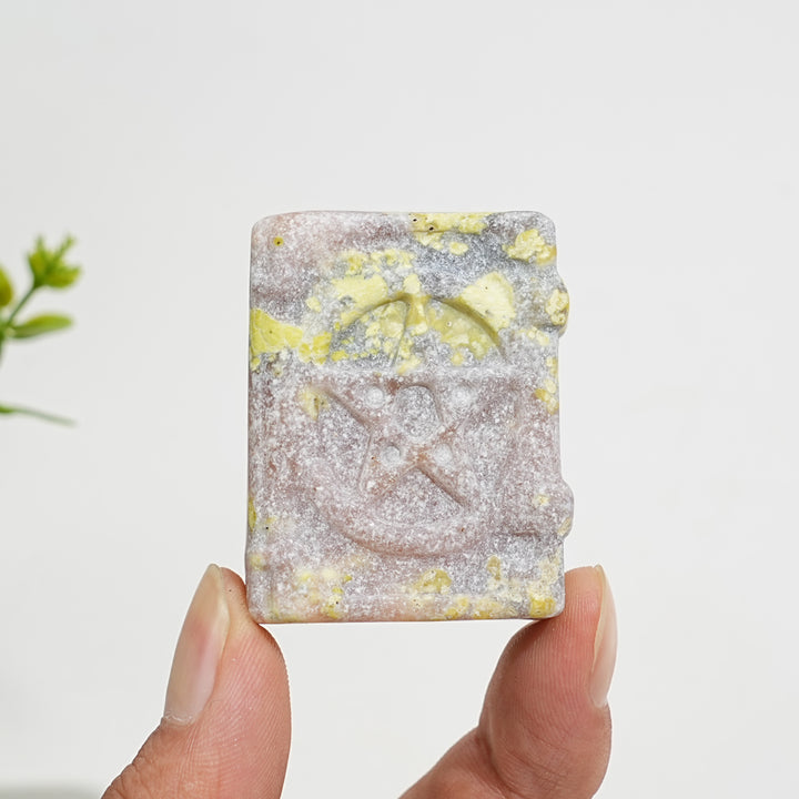 Natural Crystal Carving Magic Book
