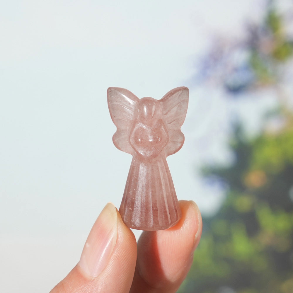 Natural Crystal Carving Mini Fairy
