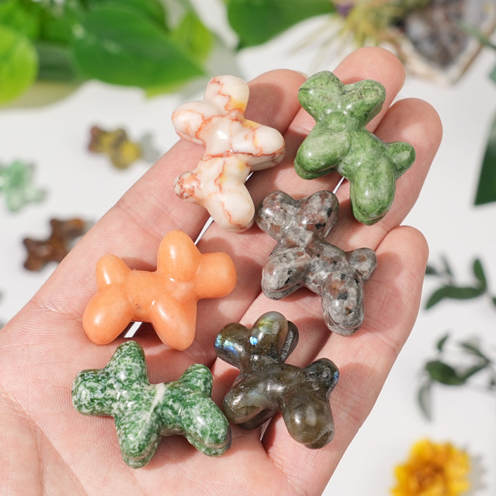 Natural Crystal Carving Mini Balloon Dog