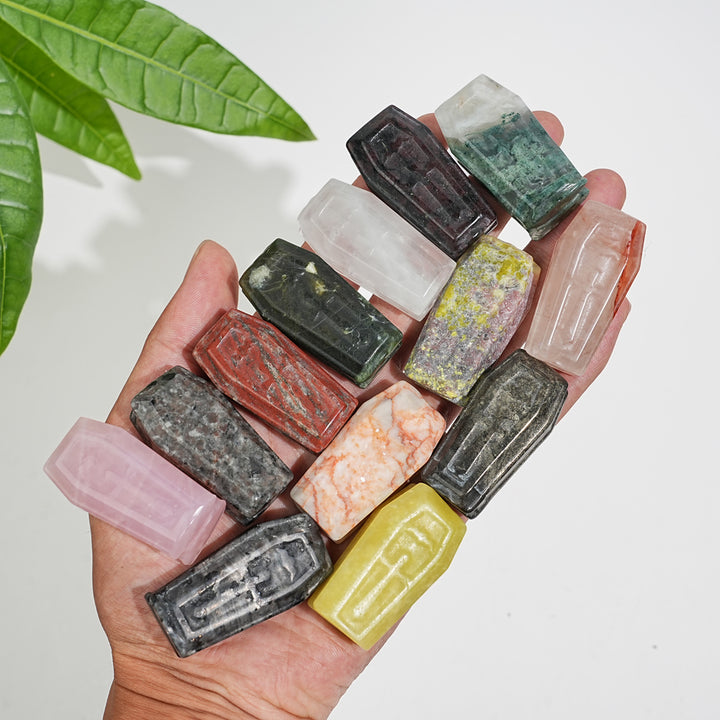 Natural Coffin Crystal Carving