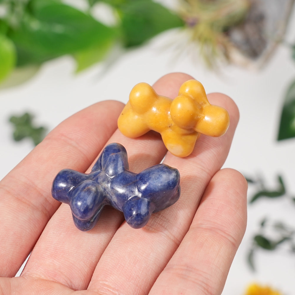 Natural Crystal Carving Mini Balloon Dog