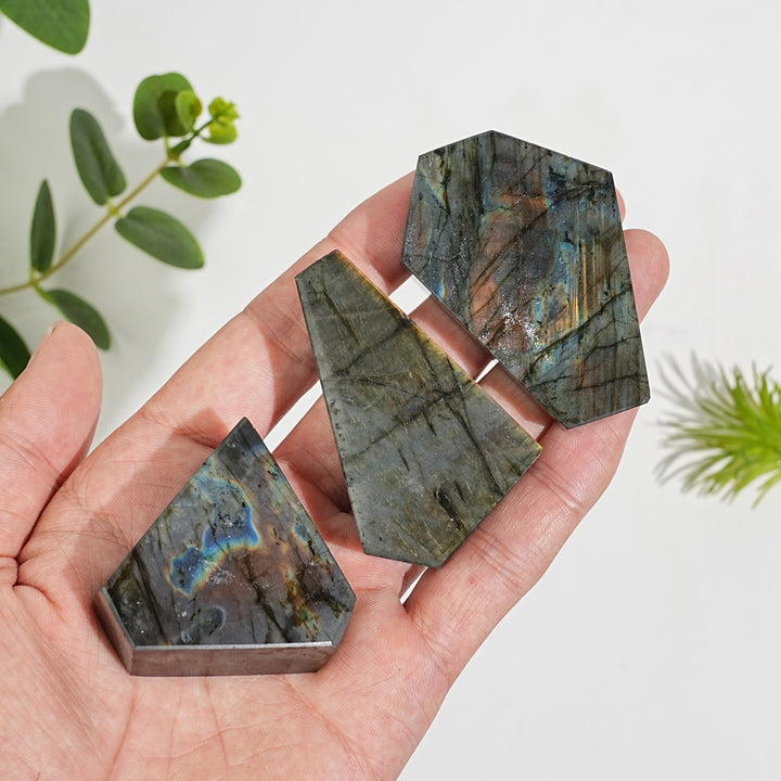 Unique,Natural Crystal Labradorite Freeform