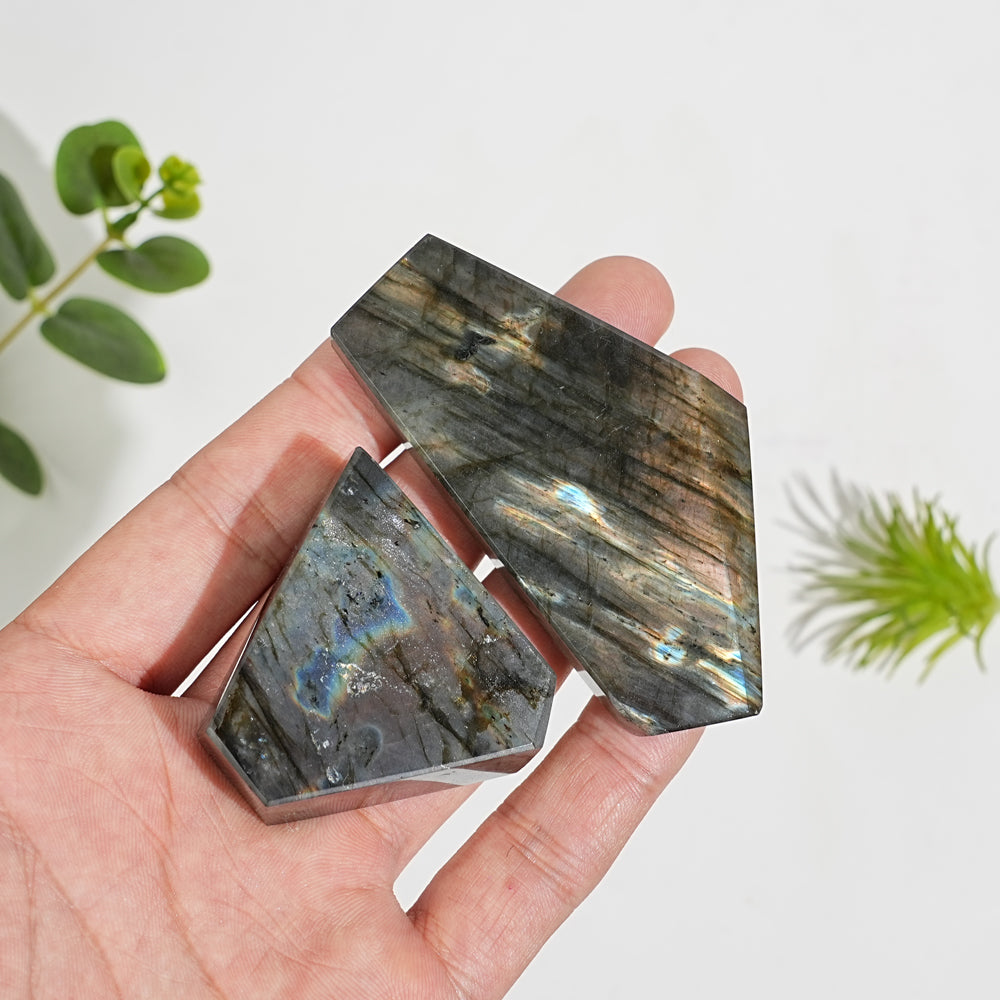 Unique,Natural Crystal Labradorite Freeform