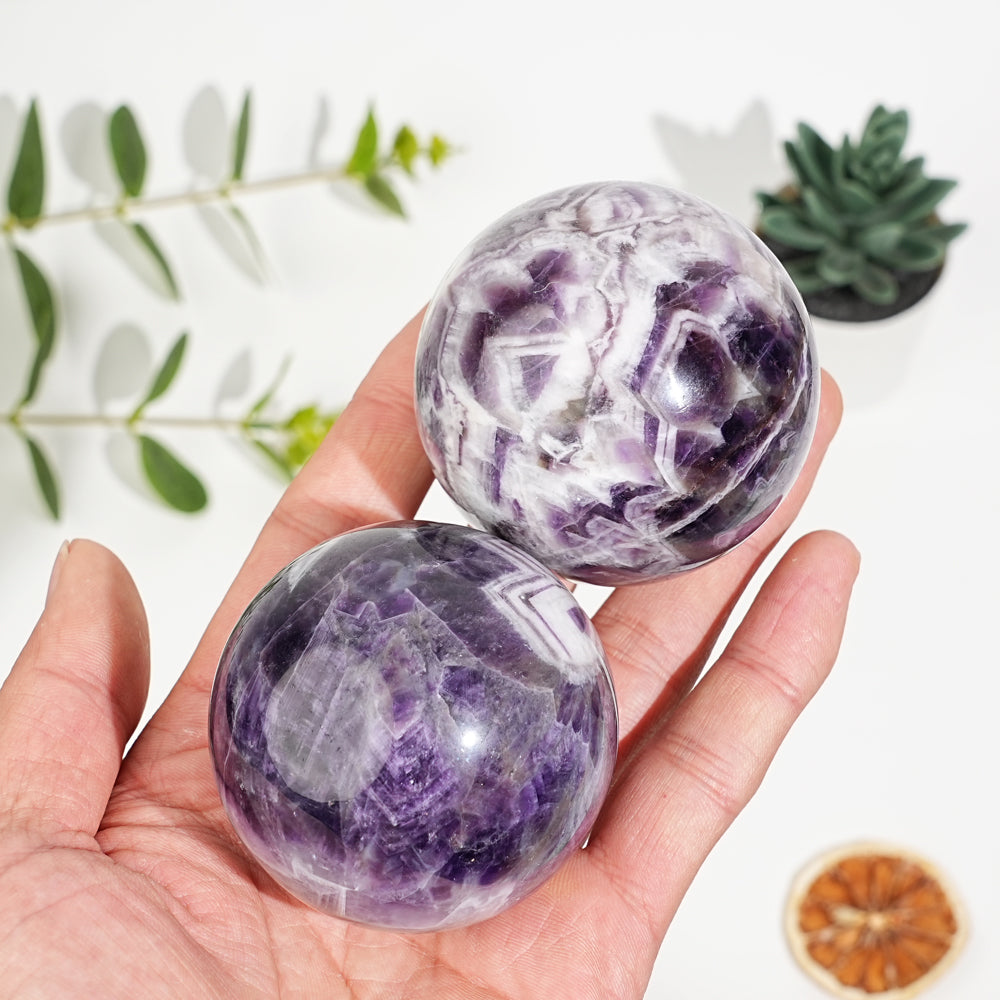 Natural Crystal Dream Amethyst Sphere