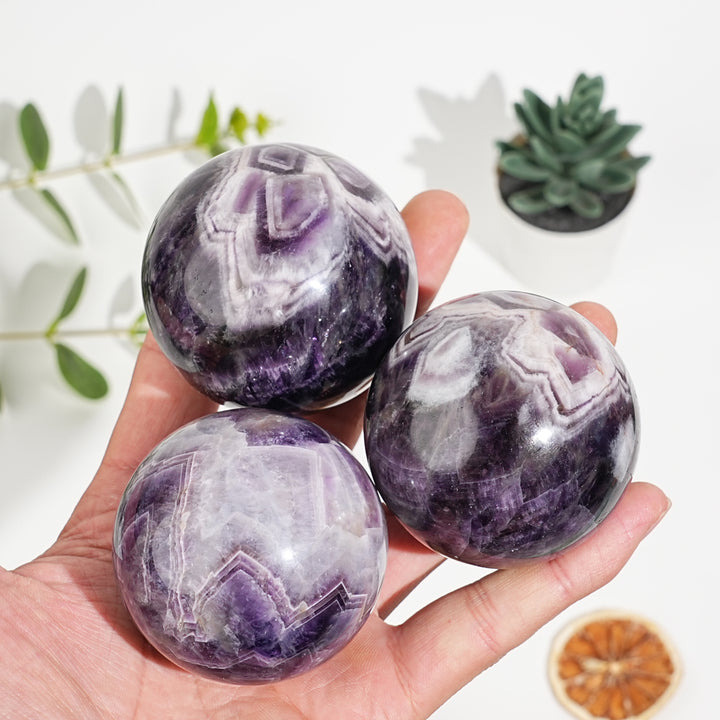 Natural Crystal Dream Amethyst Sphere