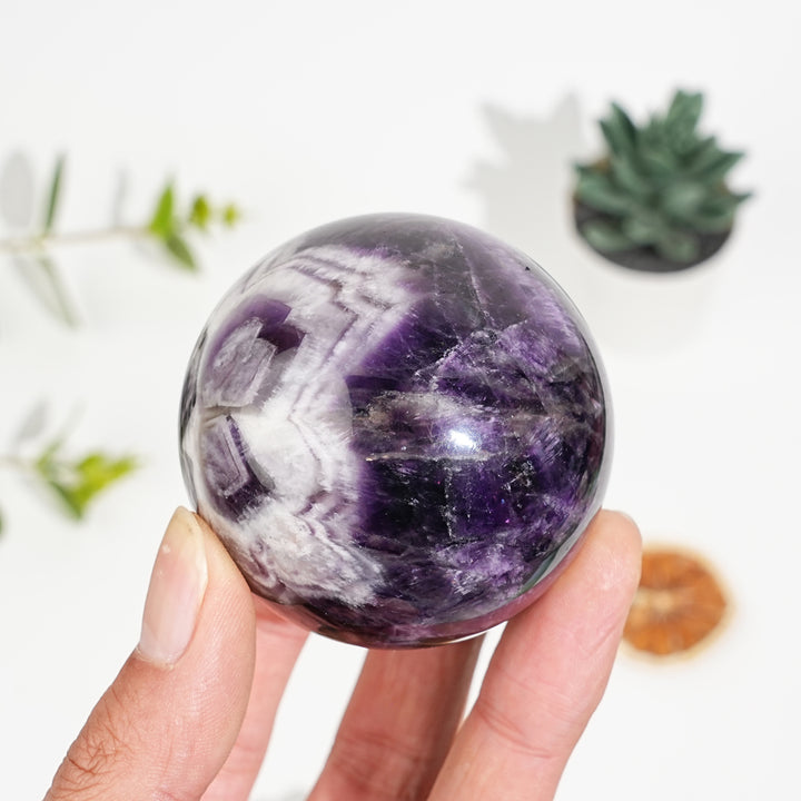 Natural Crystal Dream Amethyst Sphere