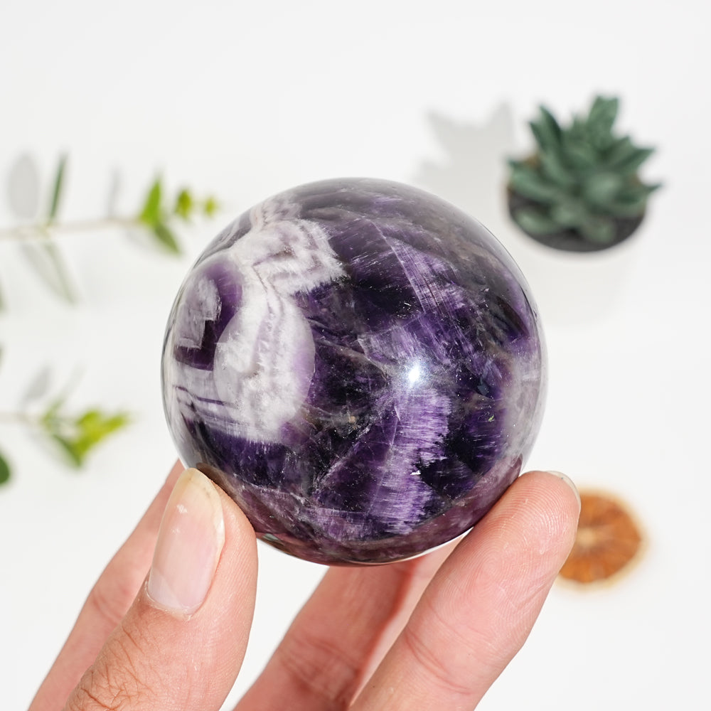 Natural Crystal Dream Amethyst Sphere