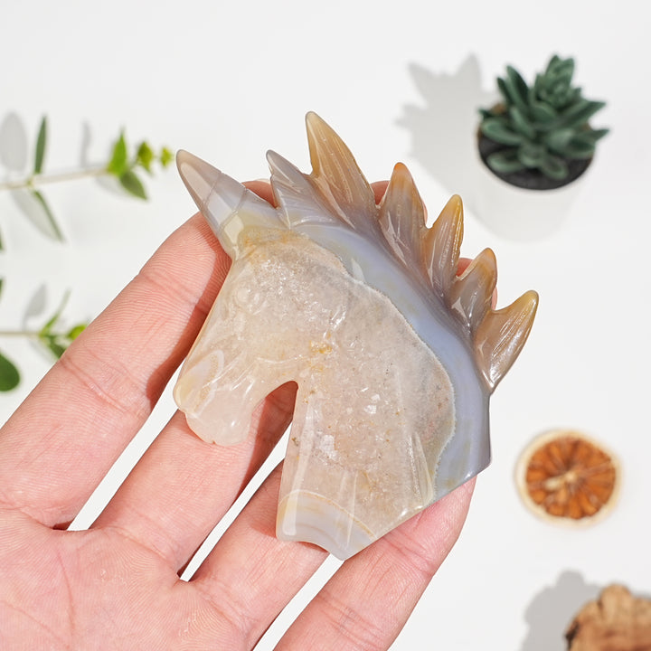 Unique, Agate Geode Unicorn