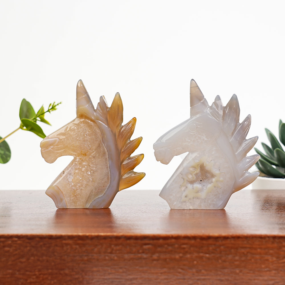 Unique, Agate Geode Unicorn