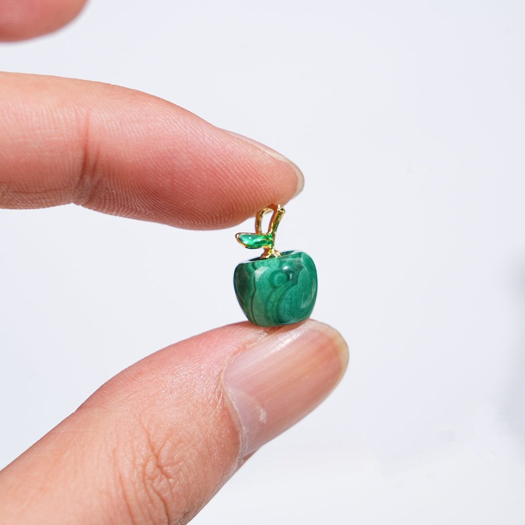 Exquisite Malachite Apple Ornament