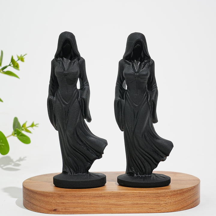 Natural Crystal Ghost Lady Carving
