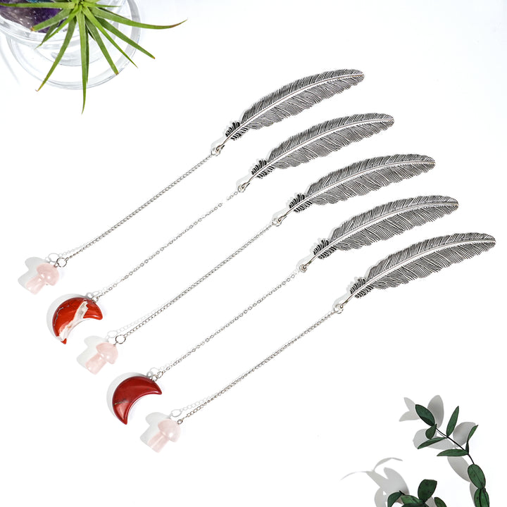 Crystal  Feather Bookmark