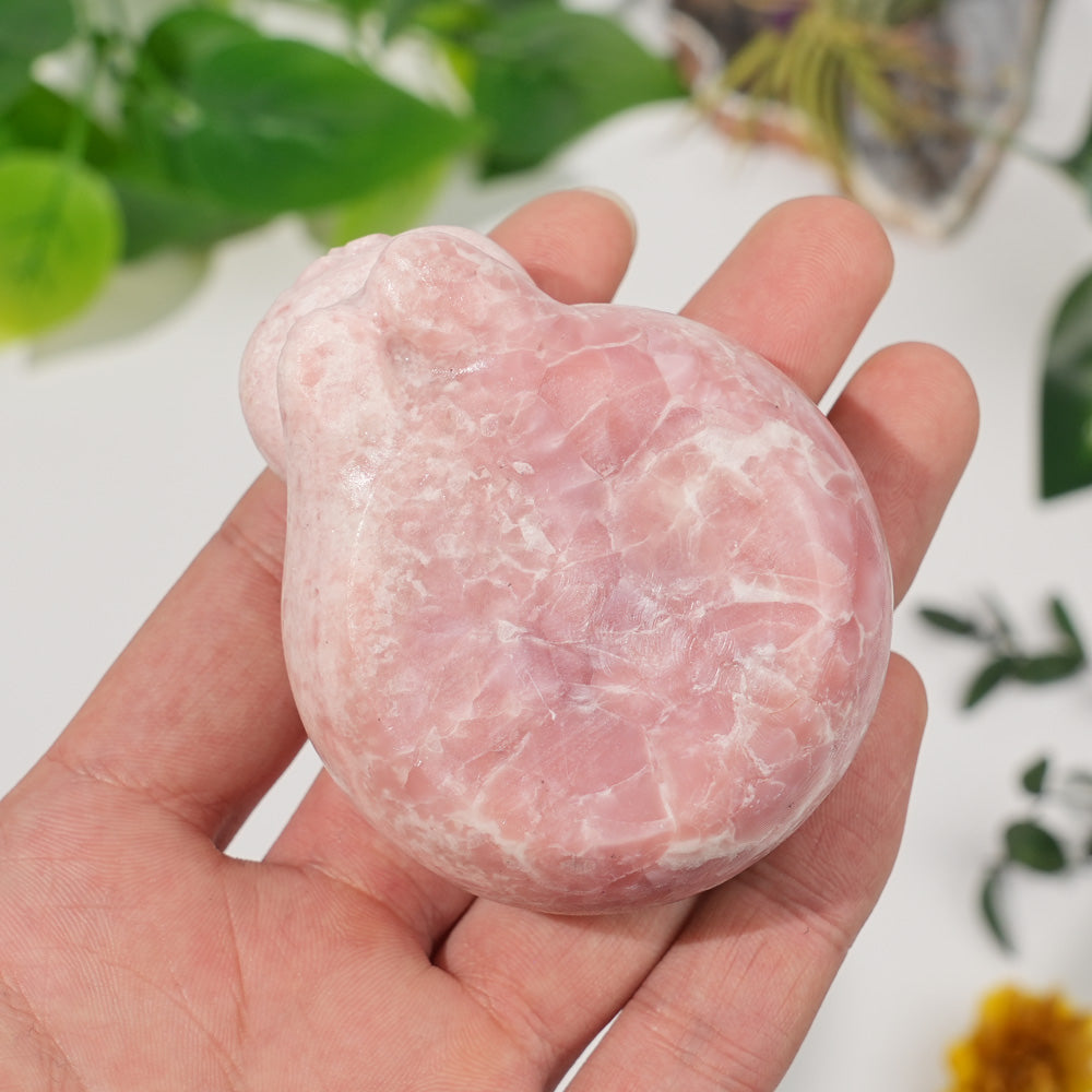 Natural Crystal Carving Cat Bowl