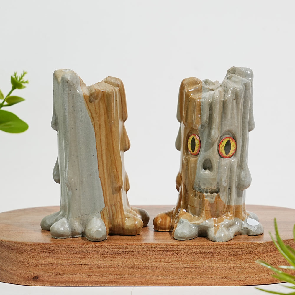 A Slightly Imperfect Natural Crystal Wood Lace Picture Jasper Spooky Tree