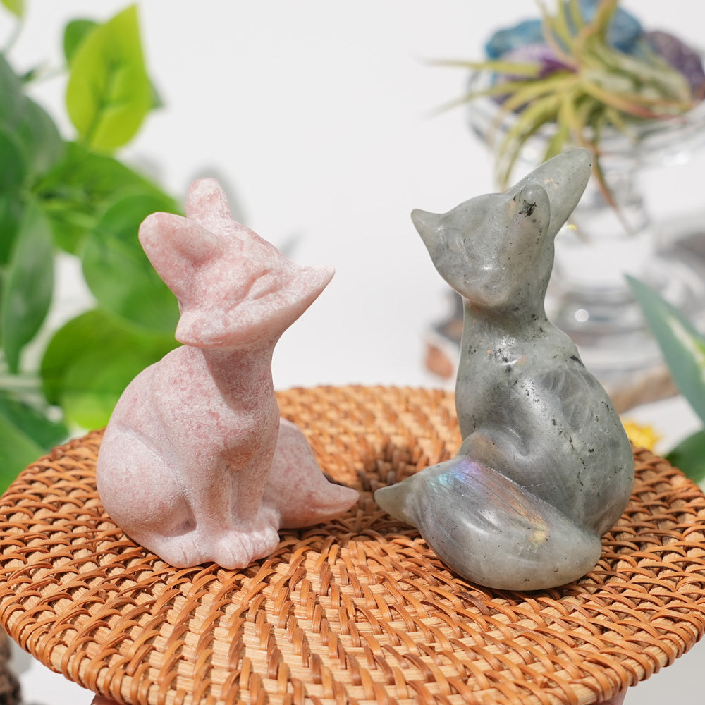 Natural Crystal Carving Fox
