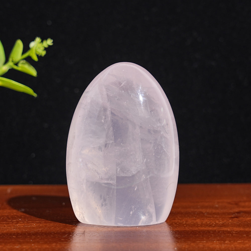 Unique,Natural Crystal Rose Quartz Ornament