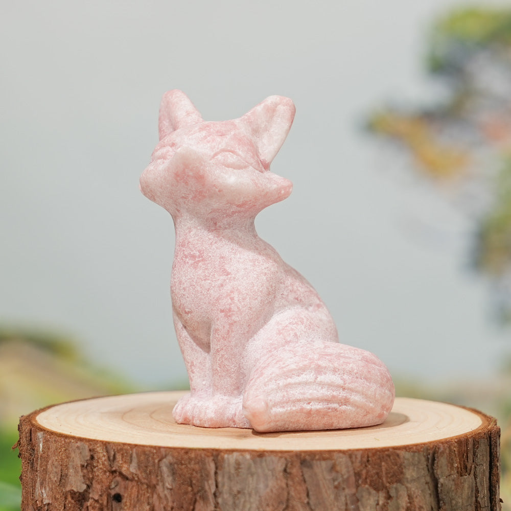 Natural Crystal Carving Fox
