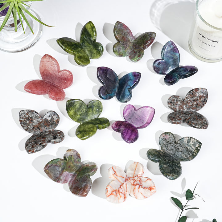 Natural Crystal Carved Butterfly