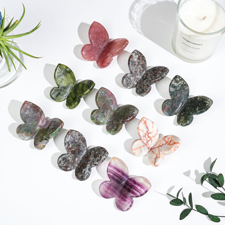 Natural Crystal Carved Butterfly