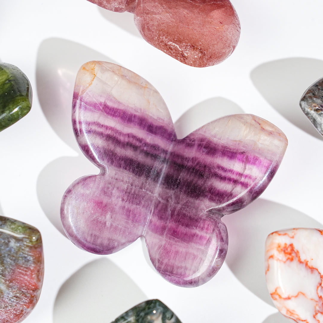 Natural Crystal Carved Butterfly