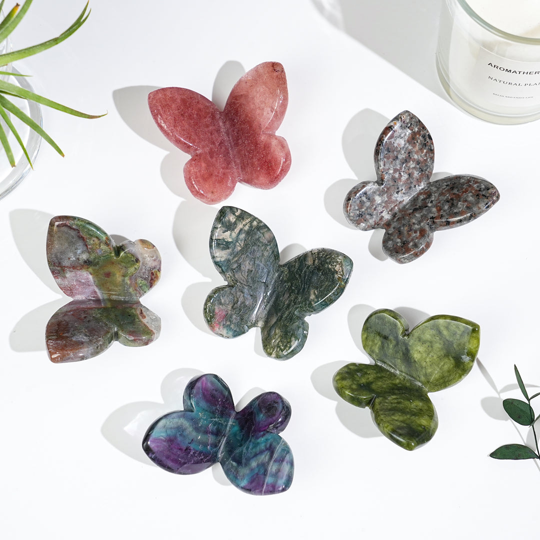 Natural Crystal Carved Butterfly