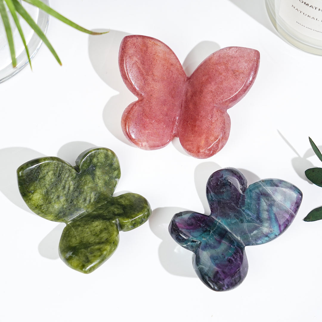 Natural Crystal Carved Butterfly