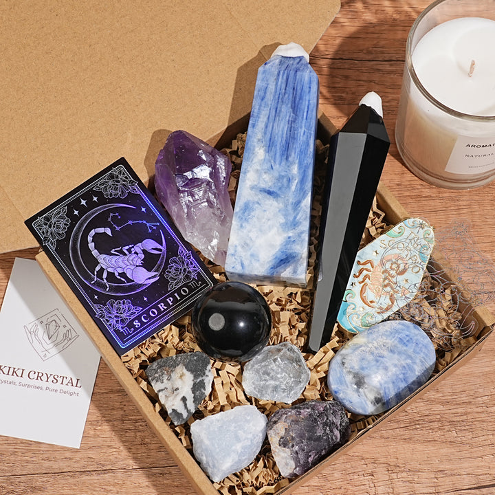 Exclusive Natural 12 Zodiac Crystal Healing Set
