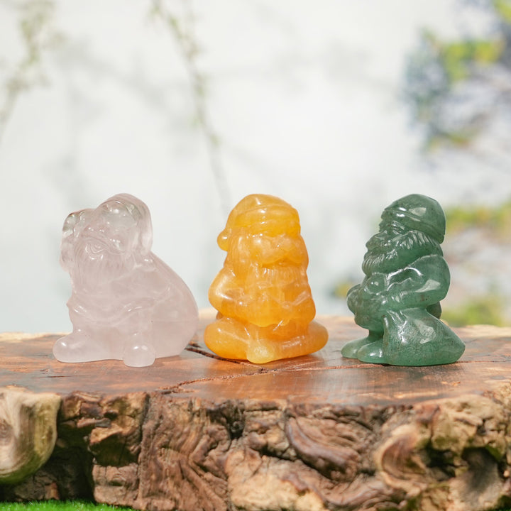 Natural Crystal Carving Santa Claus