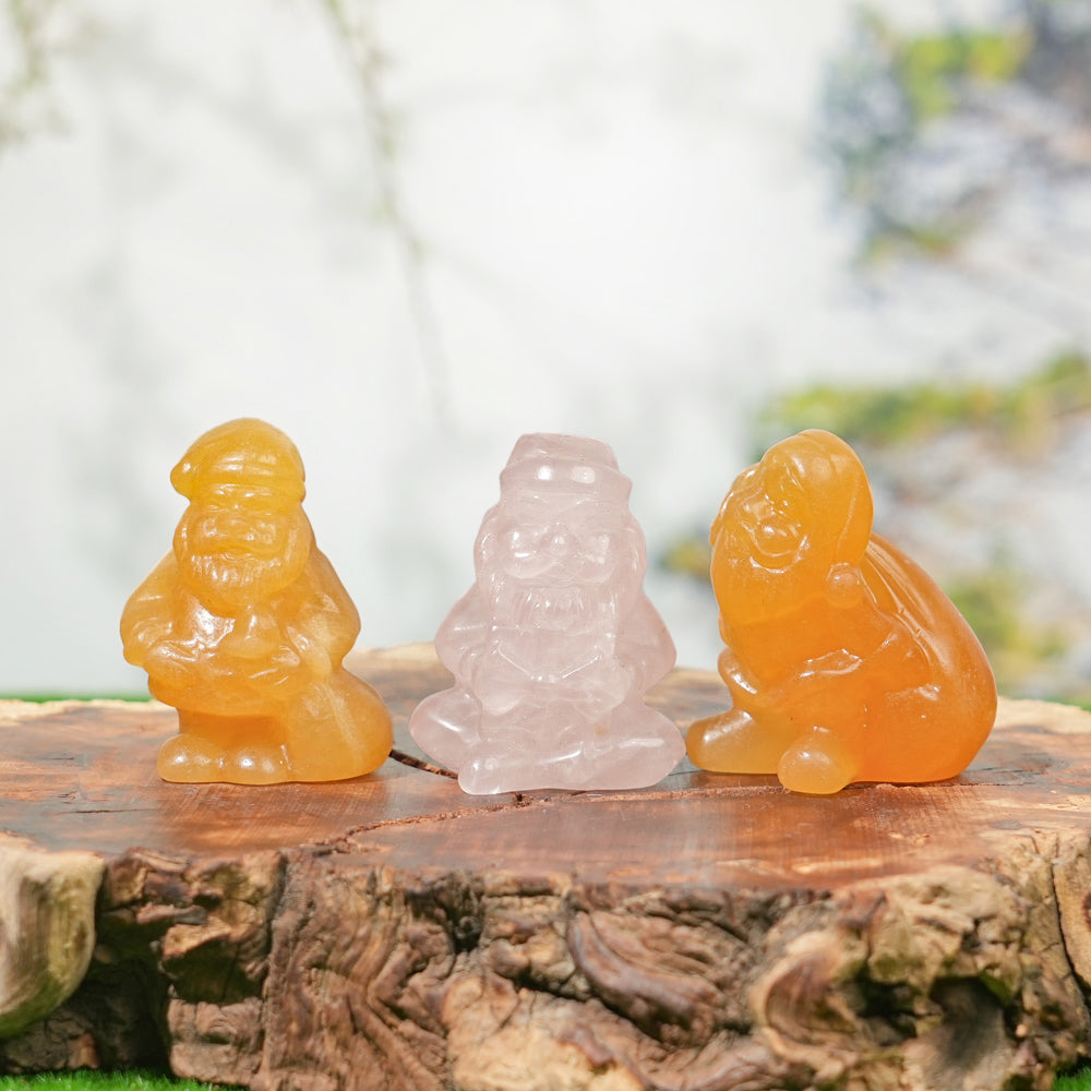 Natural Crystal Carving Santa Claus