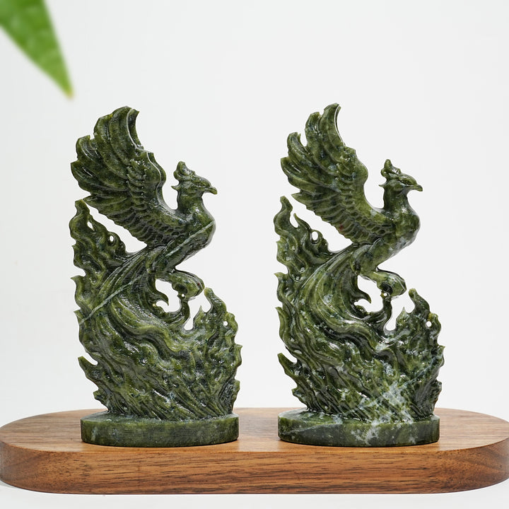 Natural Crystal Reborn Phoenix Carving
