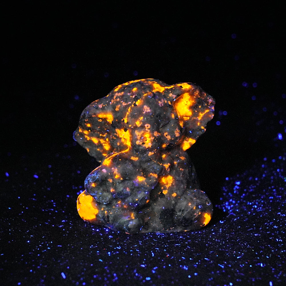 Natural Crystal Mom & Baby Elephant