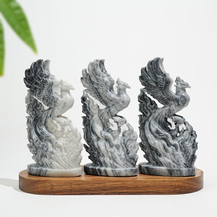 Natural Crystal Reborn Phoenix Carving