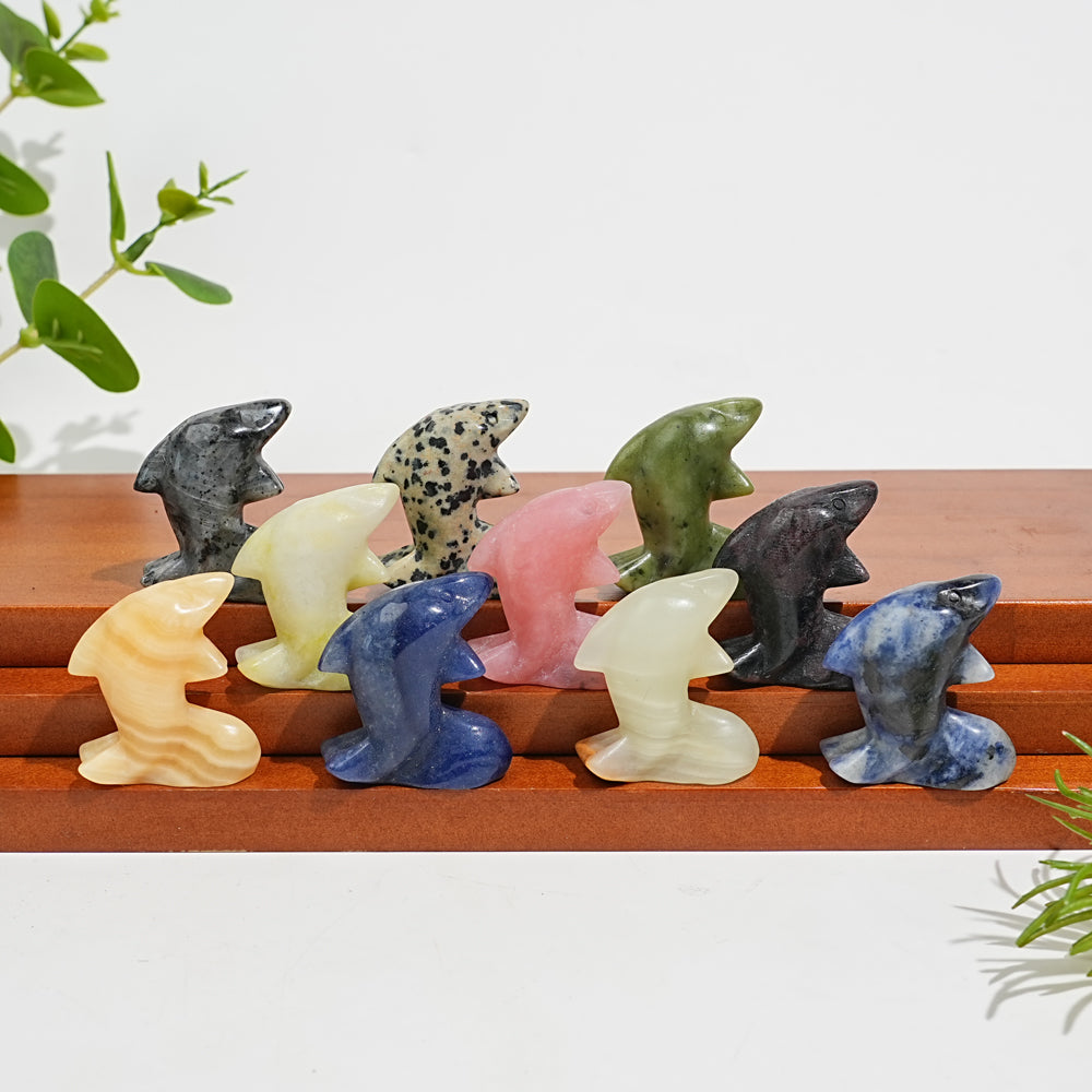 Natural Crystal Mixed Material Mini Fish