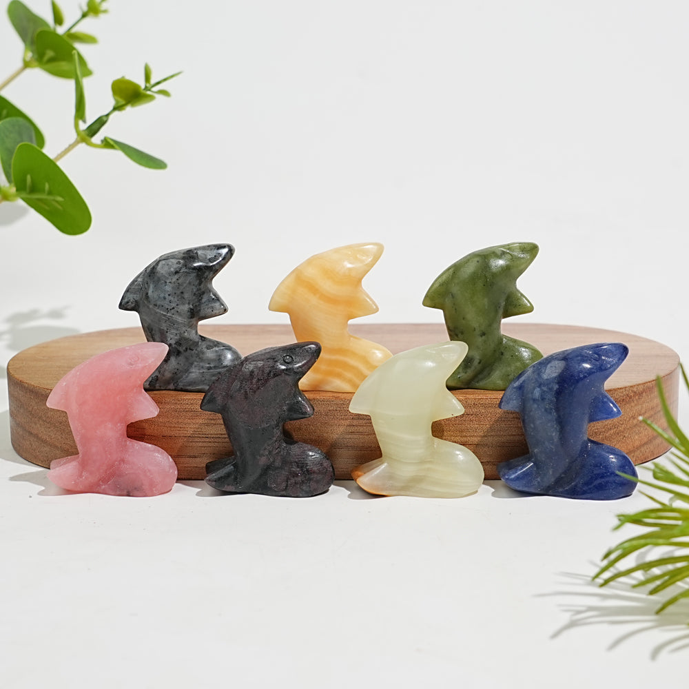 Natural Crystal Mixed Material Mini Fish
