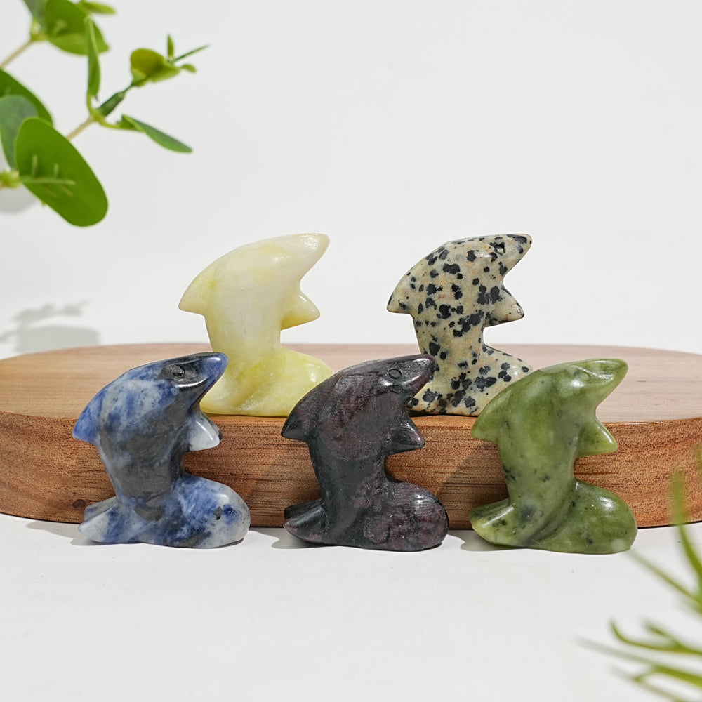 Natural Crystal Mixed Material Mini Fish