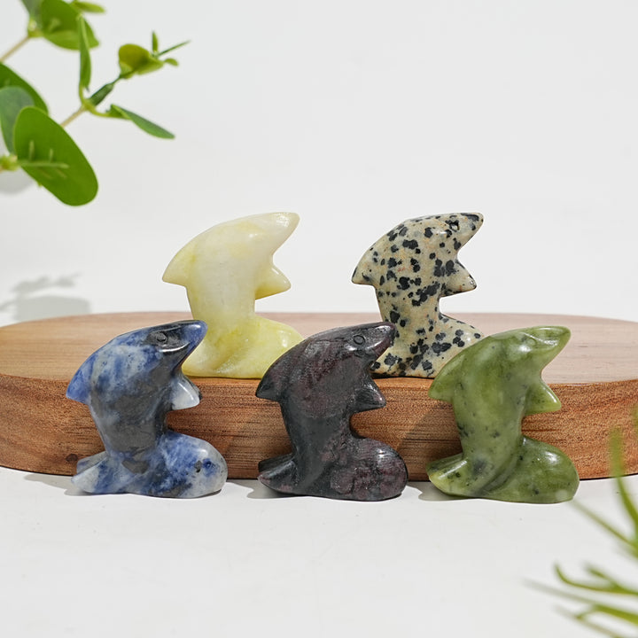 Natural Crystal Mixed Material Mini Fish