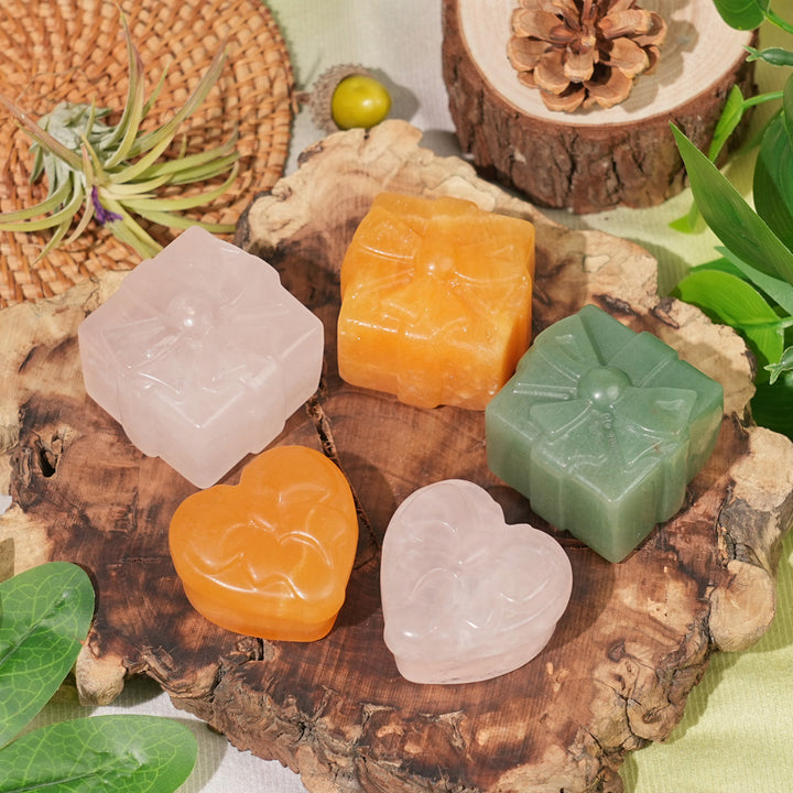 Crystal Christmas Gift Box Carving