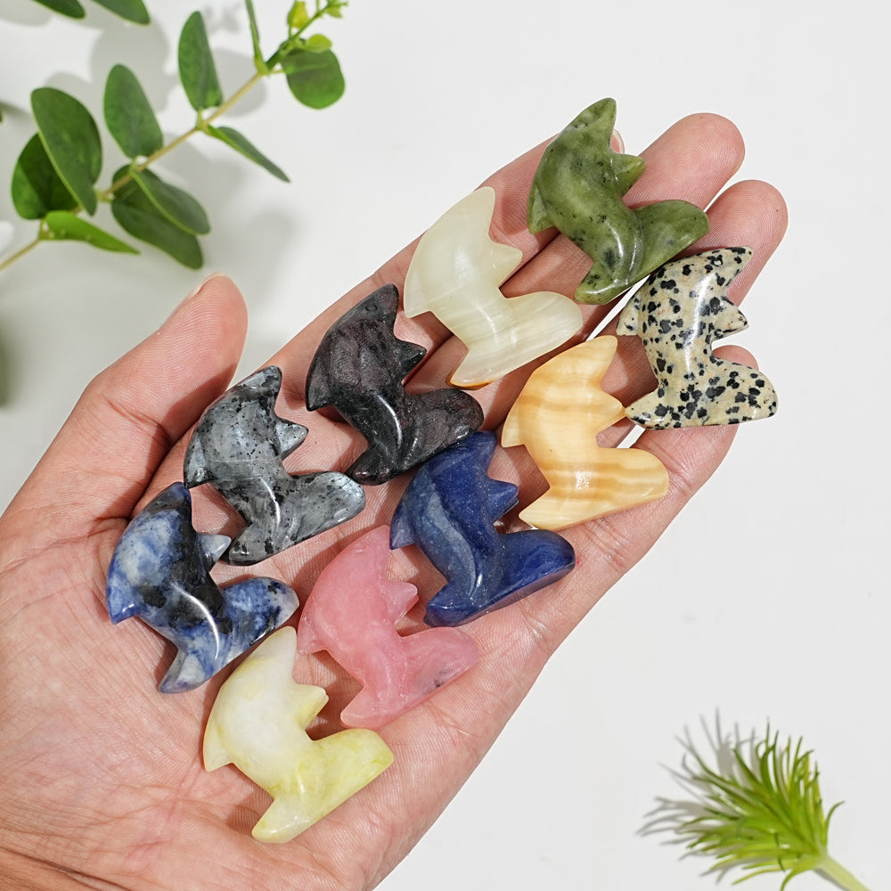 Natural Crystal Mixed Material Mini Fish