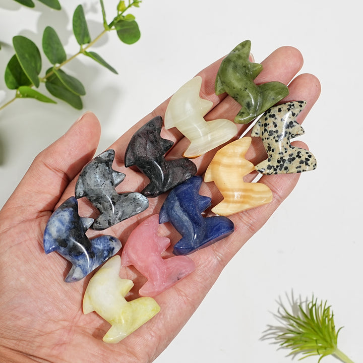 Natural Crystal Mixed Material Mini Fish