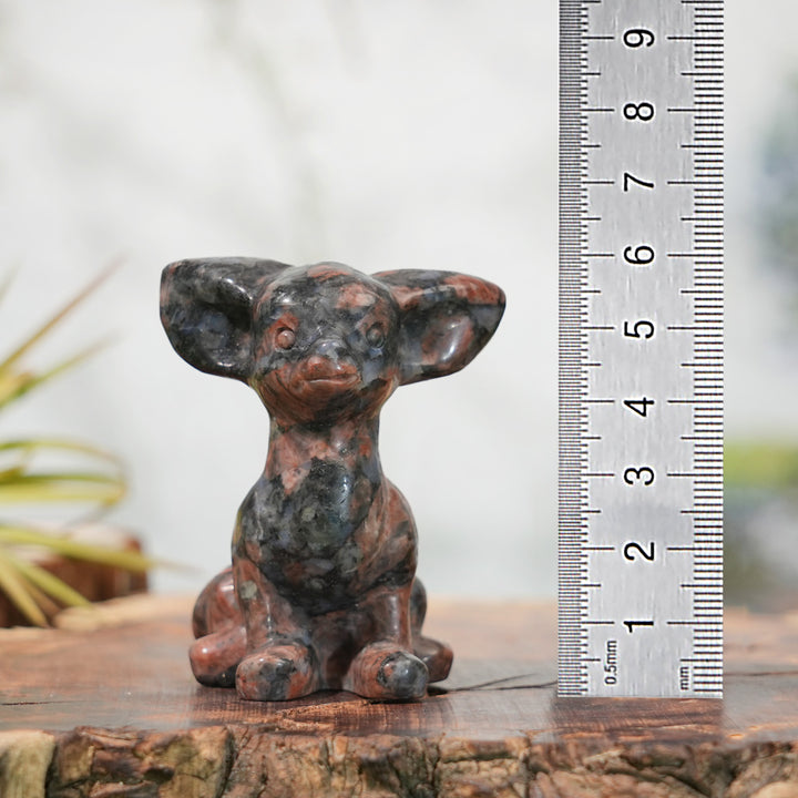 Natural Carving Red Que Sera Chihuahua