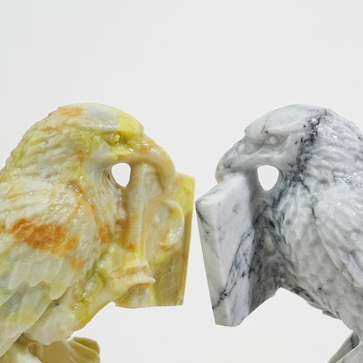 Natural Crystal Carving Exquisite Magical Raven