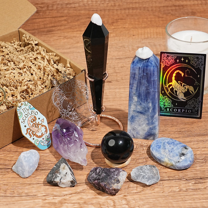 Exclusive Natural 12 Zodiac Crystal Healing Set