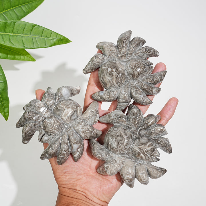 Natural Crystal Chubby Spider Carving