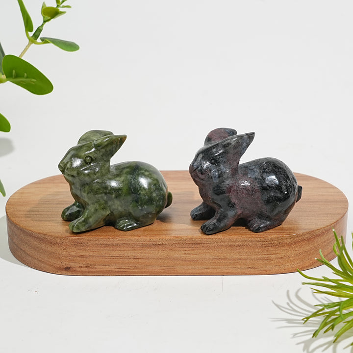 Natural Crystal Carving Cute Bunny